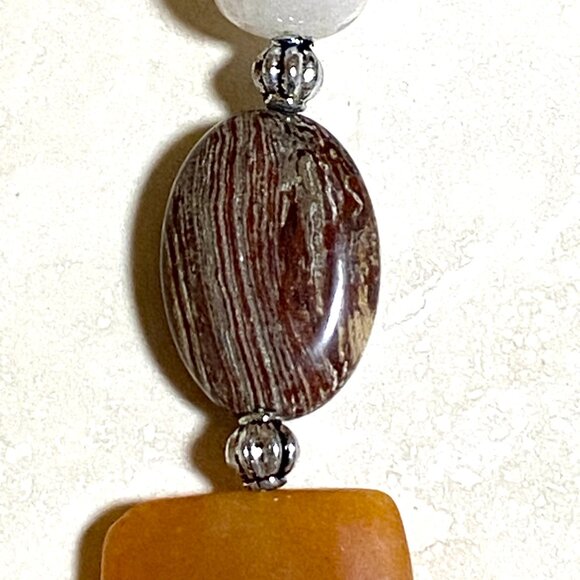 2/20$, Orange Pink Crystal Stone Lucky Charm / Car Rearview Mirror Charm - Picture 6 of 13